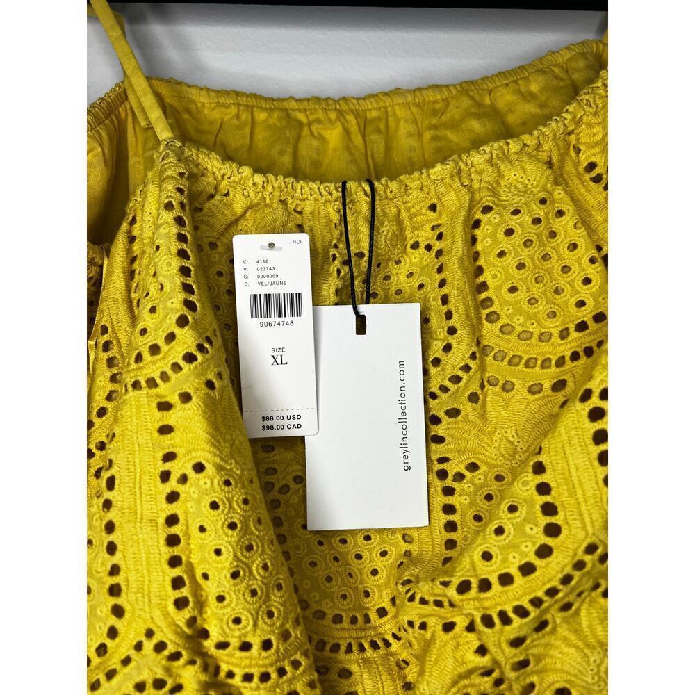 Greylin Collection Yellow Eyelet Top Sold at Anthropologie - Picture 5 of 7